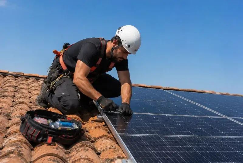 Maintenance et monitoring de panneaux solaires à Longes